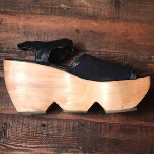 Urban Outfitters Kimchi Blue wooden sandals